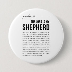 Psalm 23 NKJV The Lord is My Shepherd Button