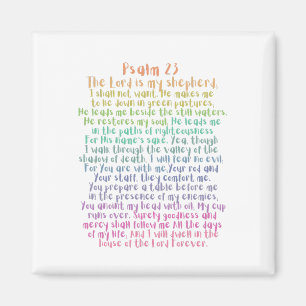 Psalm 23 NKJV The Lord is My Shepherd Magnet