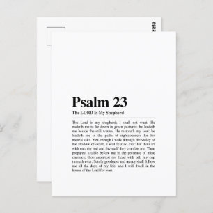 Psalm 23 NKJV The Lord is My Shepherd Postcard