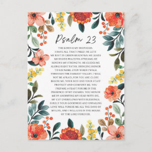 Psalm 23 NKJV The Lord is My Shepherd Postcard