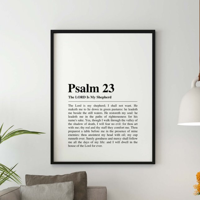 Psalm 23 NKJV The Lord is My Shepherd Poster (Creator Uploaded)