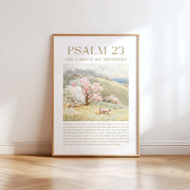 Psalm 23 NKJV The Lord is My Shepherd Poster (Creator Uploaded)