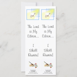 Psalm 23 Parody for Writers - Double Bookmark