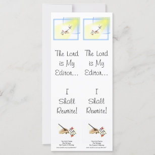 Psalm 23 Parody for Writers - Double Bookmark