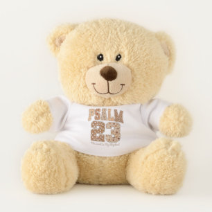 Psalm 23 Patchwork Design Teddy Bear