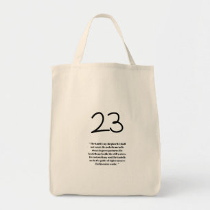 Psalm 23 Peaceful Path Grocery Bag
