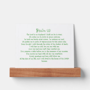 Psalm 23 Plaque Picture Ledge