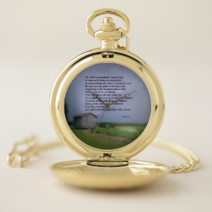 Psalm 23 pocket watch