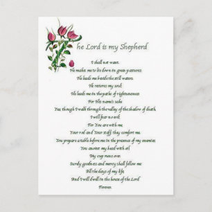 Psalm 23 Post Card