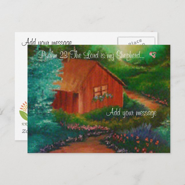Psalm 23 postcard (Front/Back)