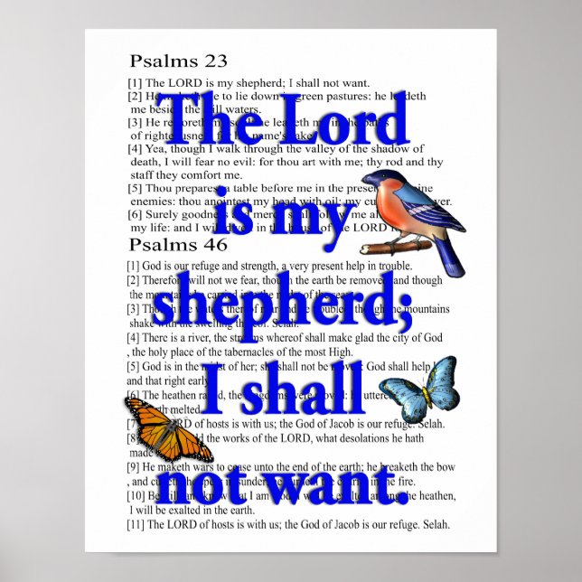 Psalm 23 poster (Front)