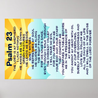 Psalm 23 poster