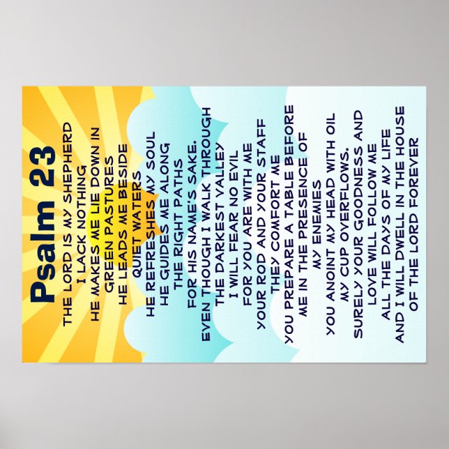 Psalm 23 poster (Front)