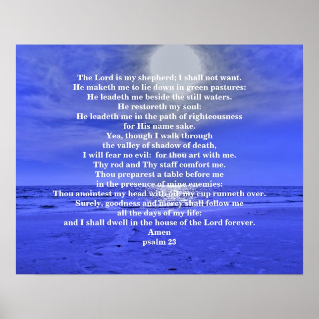 PSALM 23 POSTER (Front)
