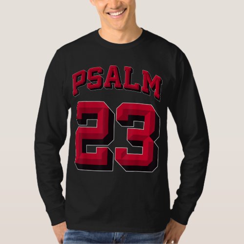 Psalm 23 Retro Sneakerhead Christian Bible Jesu T_Shirt