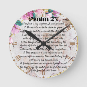 psalm 23  round clock