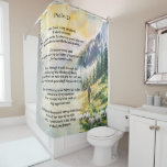 Psalm 23 - shower curtain with scripture