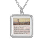 Psalm 23 Sq Silver Plated Necklace at Zazzle