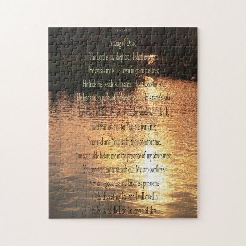 Psalm 23 Sunset on Still Waters 252 pcs Puzzle