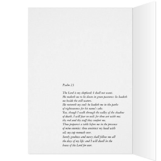 Psalm 23 - The Green Valley - Colorado (Inside (Left))