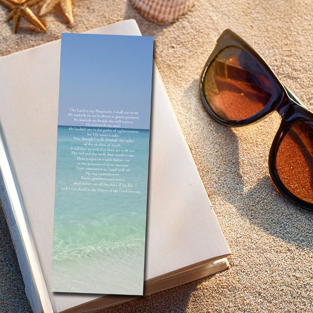 Psalm 23 The Lord is My Shepherd Beautiful Beach Bookmarks (Creator Uploaded)