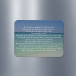 Psalm 23 The Lord is My Shepherd Beautiful Beach Magnet<br><div class="desc">Beautiful beach photography with the 23rd psalm: The Lord is my shepherd. I shall not want. He maketh me to lie down in green pastures. He leadeth me beside the still waters. He restoreth my soul. This pretty Christian bible verse on a magnet makes a wonderful gift for a church...</div>