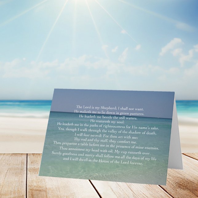 Psalm 23 The Lord is My Shepherd Card (Creator Uploaded)