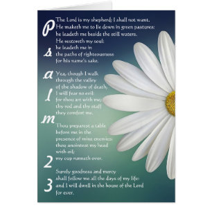 Psalm 23 - the LORD is my shepherd Cards