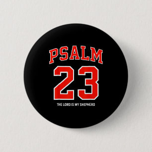 Psalm 23 The Lord Is My Shepherd Christian Footbal Button