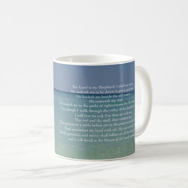Psalm 23 The Lord is My Shepherd Coffee Mug (Front Right)