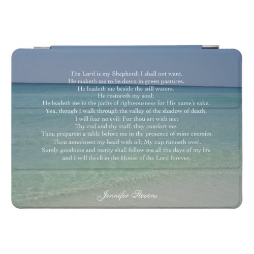 Psalm 23 The Lord is My Shepherd Custom Christian iPad Pro Cover