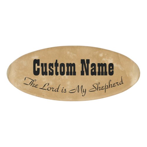 Psalm 23 The Lord is My Shepherd Custom Christian  Name Tag