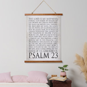 Psalm 23 The Lord is My Shepherd Hanging Tapestry