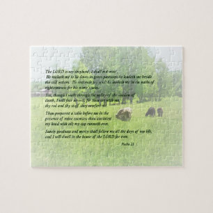 Psalm 23 The Lord Is My Shepherd Jigsaw Puzzle