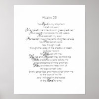 Psalm 23 The Lord is My Shepherd KJV Bible Verse