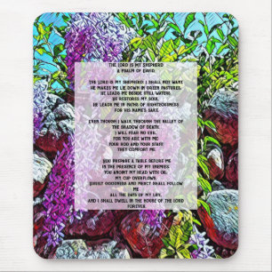 Psalm 23 - The Lord is My Shepherd Mouse Pad