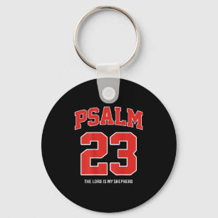 Psalm 23 The Lord Is My Shepherd (on Back) Keychain