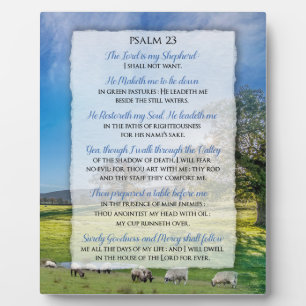 Psalm 23 - The Lord is my Shepherd Plaque