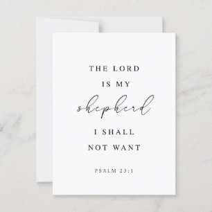 Psalm 23 The Lord is my Shepherd Postcard