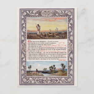 Psalm 23 "The Lord is My Shepherd" Postcard