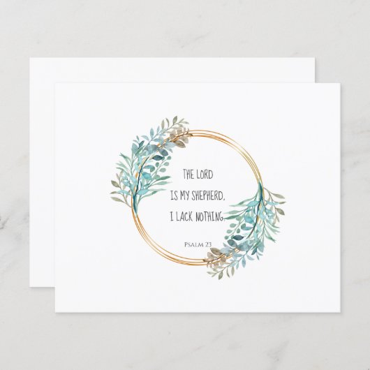 Psalm 23 The LORD is my shepherd, Scripture (Front/Back)