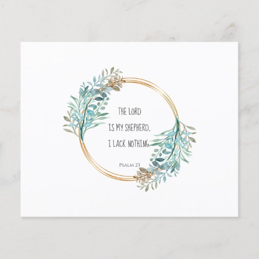 Psalm 23 The LORD is my shepherd, Scripture (Front)