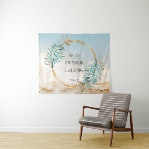 Psalm 23 The LORD is my shepherd Scripture Tapestry