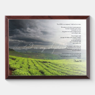 Psalm 23 The Lord Is My Shepherd Vineyard Art Award Plaque