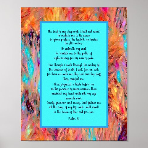 PSALM 23 The Psalm of Psalms Poster