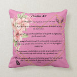 Psalm 23   throw pillow