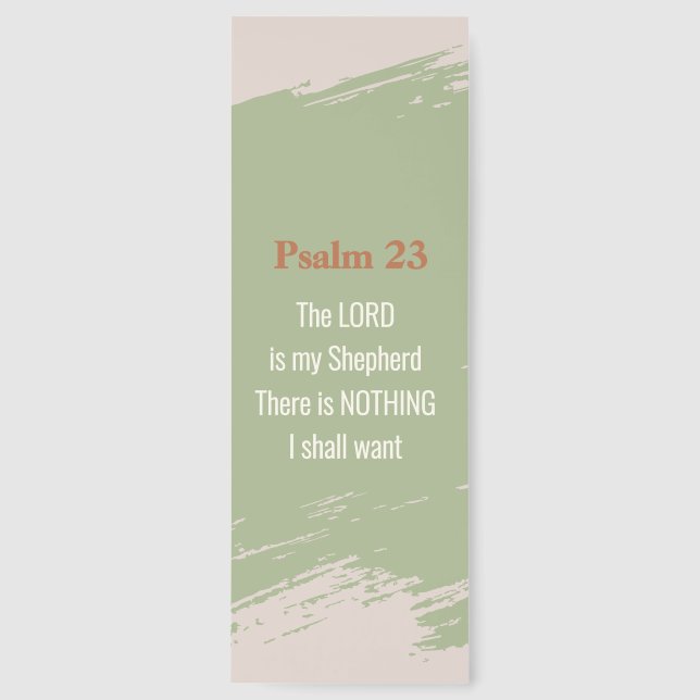 Psalm 23 Verse Bookmark (Front)
