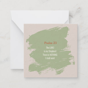 Psalm 23 Verse Note Card