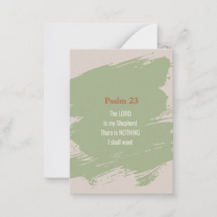 Psalm 23 Verse Note Card