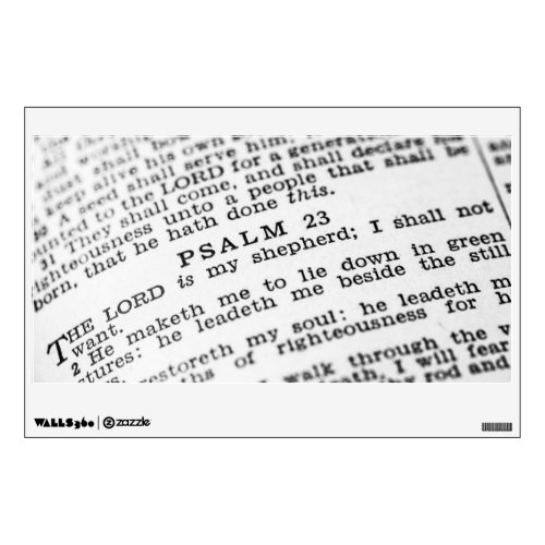 Psalm 23 wall decal